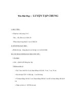 Tài liệu Gíao án toán lớp 1 - LUYỆN TẬP CHUNG pdf