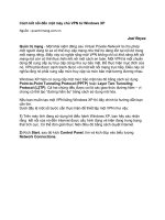 Tài liệu Cách kết nối đến một máy chủ VPN từ Windows XP ppt