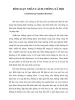 Tài liệu RỐI LOẠN NHÂN CÁCH CHỐNG XÃ HỘI (Antisocial personality disorder) docx