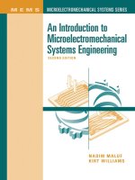Tài liệu An Introduction to Microelectromechanical Systems Engineering P1 pdf