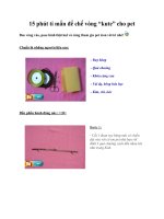 Tài liệu 15 phút tỉ mẩn để chế vòng “kute” cho pet pdf
