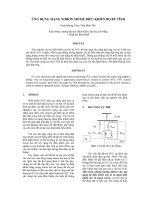 Tài liệu Fuzzy và mạng nơron điều khiển bộ bù tĩnh pdf
