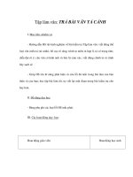Tài liệu Tập làm văn - TRẢ BÀI VĂN TẢ CẢNH ppt