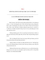 Tài liệu KIỂM TRA, ĐÁNH GIÁ KẾT QUẢ HỌC TẬP CÁC MÔN HỌC - MÔN ÂM NHẠC doc