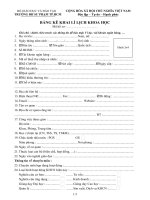 Tài liệu Biểu mẫu 