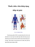 Tài liệu Thuốc chữa viêm khớp dạng thấp tái phát ppt