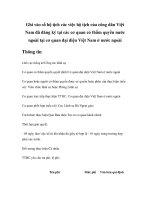 Tài liệu Ghi vào sổ hộ tịch các việc hộ tịch của công dân Việt Nam đã đăng ký tại các cơ quan có thẩm quyền nước ngoài tại cơ quan đại diện Việt Nam ở nước ngoài docx