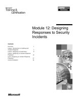 Tài liệu Module 12: Designing Responses to Security Incidents doc