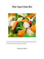 Tài liệu Món Ngon Giảm Béo pdf