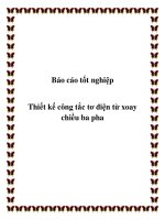 Tài liệu Báo cáo tốt nghiệp: Thiết kế công tắc tơ điện từ xoay chiều ba pha docx