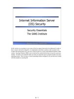 Tài liệu Internet Information Server (IIS) Security pptx