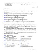Tài liệu BỘ GIÁO DỤC VÀ ĐÀO TẠO ĐỀ CHÍNH THỨC- KỲ THI TỐT NGHIỆP TRUNG HỌC PHỔ THÔNG NĂM 2008 LẦN 2 Môn thi: TIẾNG ANH Mã đề thi 354 doc