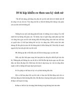 Tài liệu Bài tập eo sau kỳ sinh nở pptx