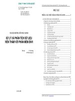 Tài liệu Xử lý và phân tích ảnh viễn thám với ENVI - tài liệu hướng dẫn thực hành phần I1 docx