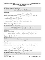 ĐỀ THI LƯỢNG GIÁC tạp CHÍ THTT 