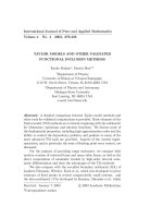 08  TAYLOR MODELS AND OTHER VALIDATED FUNCTIONAL INCLUDING METHOD MAKINO & m BERZ 