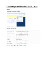 Tài liệu Gửi và nhận Hotmail từ tài khoản Gmail ppt