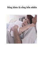 Tài liệu Sống khỏe là sống hồn nhiên pptx