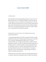 Tài liệu LUẬT GIAO TIẾP ppt