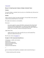 Tài liệu Using Expression Columns to Display Calculated Values pptx