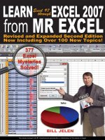 Tài liệu Learn Excel 97 through Excel 2007 from MrExcel: 377 Excel Mysteries Solved pptx
