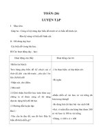 Tài liệu TOÁN (26) - LUYỆN TẬP doc