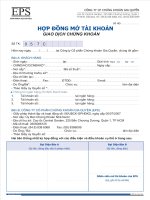 Tài liệu HỢP ĐỒNG MỞ TÀI KHOẢN GIAO DỊCH CHỨNG KHOÁNG ppt