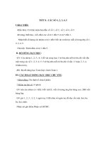 Tài liệu Tóan 1 - TIẾT 8 : CÁC SỐ 1, 2, 3, 4, 5 docx