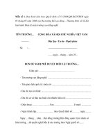 Tài liệu Mẫu đơn đề nghị phê duyệt điều lệ trường cao đẳng nghề pdf