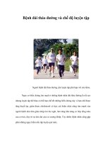 Tài liệu Bệnh đái tháo đường và chế độ luyện tập ppt