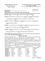 Tài liệu Đề kiểm tra anh văn 1 pptx