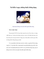 Tài liệu Tai biến ở ngay những thuốc thông dụng pdf