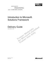 Tài liệu Introduction to Microsoft® Solutions Framework docx