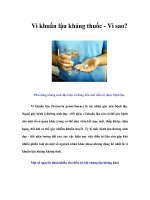 Tài liệu Vi khuẩn lậu kháng thuốc - Vì sao? docx