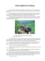 Tài liệu Kinh nghiệm đi trekking doc