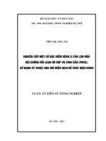 Nghiên cứu một số đặc điểm bệnh lý của lợn mắc hội chứng rối loạn hô hấp và sinh sản (PRRS), sử dụng kỹ thuật hóa mô miễn dịch để phát hiện virus 