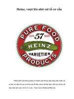 Tài liệu Heinz, vượt lên nhờ cải tổ cơ cấu doc