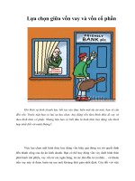 Tài liệu Lựa chọn giữa vốn vay và vốn cổ phần doc