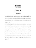 Tài liệu LUYỆN ĐỌC TIẾNG ANH QUA TÁC PHẨM VĂN HỌC-Emma -Jane Austen Volume III Chapter II doc