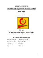 Thiết kế mạch điều khiển nhiệt độ   bằng phương pháp thay đổi thời gian đốt cho lò nhiệt điện”