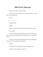 Tài liệu Giáo trình Điều trị Suy thận mạn docx