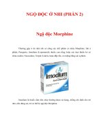 Tài liệu NGỘ ĐỘC Ở NHI (PHẦN 2) ppt