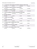 Tài liệu 3420 TOEIC vocabulary tests words by Meaning part 22 docx