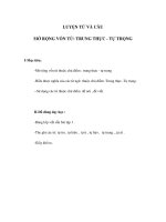 Tài liệu LUYỆN TỪ VÀ CÂU - MỞ RỘNG VỐN TỪ: TRUNG THỰC - TỰ TRỌNG (3) doc