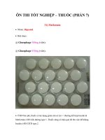 Tài liệu Ôn thi tốt nghiệp - thuốc (Phần 7) ppt