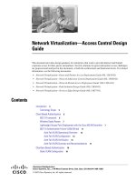 Tài liệu Network Virtualization — Access Control Design Guide pdf