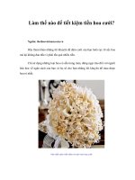 Tài liệu Làm thế nào để tiết kiệm tiền hoa cưới? ppt