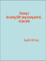 Tài liệu Chương 3: Đo lường GDP, tăng trưởng kinh tế và lạm phát doc