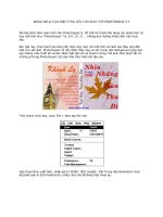 Tài liệu Bóng đổ và tạo hiệu ứng lên văn bản với PHOTOIMPACT 5 phần 1 doc