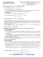 Tuyen tap de thi thu dai hoc 2014   mon toan laisac de91 2014 